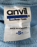 Anvil Men's Ride For A Cure Ride For Roswell 2014 Blue Short Sleeve Shirt Size S