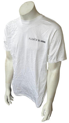 Anvil Men's Flight Of The Conchords Mostly European Tour 2010 White Shirt Size L
