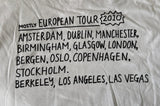 Anvil Men's Flight Of The Conchords Mostly European Tour 2010 White Shirt Size L