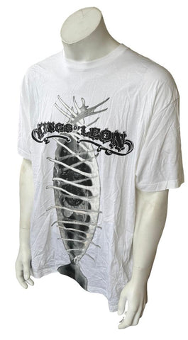 Next Level Apparel Men's Kings Of Leon Venus Flytrap White Shirt Size 2XL