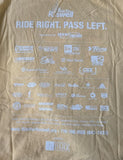 Gildan Men's Committed To A Cure Ride For Roswell 2014 Yellow Shirt Size Medium