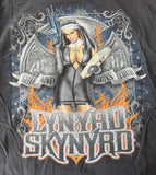 Alstyle Men's Lynyrd Skynyrd God And Guns Tour 2010 Black Shirt Size XL