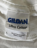 Gildan Men's Americade 2010 Graphic White Short Sleeve Shirt Size Large