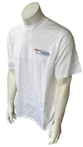 Gildan Men's Americade 2010 Graphic White Short Sleeve Shirt Size Large