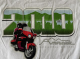 Gildan Men's Americade 2010 Graphic White Short Sleeve Shirt Size Large