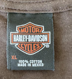 Harley Davidson Men's Harley Davidson Motorcycles Since 1903 Brown Shirt Size XL