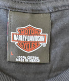 Harley Davidson Men's Legend Graphic Black Short Sleeve Shirt Size Large