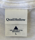 Quail Hollow Women's Ohio Peace Symbol Graphic White Shirt Size Large