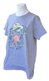 Gildan Women's Texas Miss Graphic Gray Short Sleeve Shirt Size Large