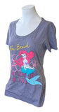 Disney Women's The Little Mermaid Ariel Summer Vacation At The Beach Shirt Small