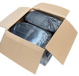 Royal FTB5BK Black Folded Takeout Box #5 8-1/2" X 8-1/2" X 2-1/2" 140 Count