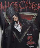 Hanes Men's Alice Cooper Welcome 2 My Nightmare Graphic Black Shirt Size Large