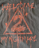 Hanes Men's Alice Cooper Welcome 2 My Nightmare Graphic Black Shirt Size Large