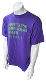 Puma Men's Here's To The After Hours Athlete Graphic Purple Shirt Size Large