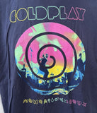 Tultex Men's Coldplay Mylo Xyloto 2012 Tour Navy Short Sleeve Shirt Size Large