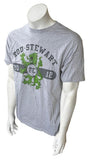 Tultex Men's Rod Stewart FC 2012 Graphic Gray Short Sleeve Shirt Size Large
