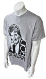 Gildan Men's Rod Stewart Tour 2012 Graphic Gray Short Sleeve Shirt Size Large
