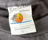 Bay Island Men's HBO Boxing Est. 1973 USA Black Short Sleeve Shirt Size Large