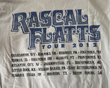 Gildan Men's Rascal Flatts Tour 2012 Gray Short Sleeve Shirt Size X-Large