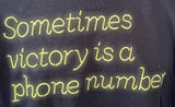 Puma Men's Sometimes Victory Is A Phone Number Black Shirt Size Large