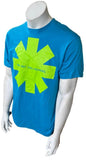 Bay Island Men's Red Hot Chili Peppers Blue Short Sleeve Shirt Size Large