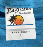Bay Island Men's Red Hot Chili Peppers Blue Short Sleeve Shirt Size Large