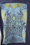 Anvil Men's Stone Temple Pilots Graphic Navy Short Sleeve Shirt Size Large