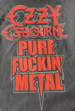 Alstyle Men's Ozzy Osbourne Scream Graphic Black Short Sleeve Shirt Size Large