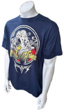 Gildan Men's Van Halen Flower Girl Tour 2012 Navy Short Sleeve Shirt Size Large