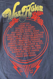 Gildan Men's Van Halen Flower Girl Tour 2012 Navy Short Sleeve Shirt Size Large