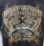 Alstyle Men's Harley-Davidson Motorcycles Ride Hard Black Shirt Size Large