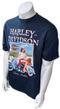 Alstyle Men's Harley-Davidson Classic Models Graphic Navy Shirt Size Large