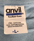 Anvil Men's Camp Rock Live 2010 Tour Blue Short Sleeve Shirt Size Large