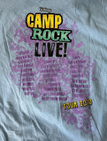 Anvil Men's Camp Rock Live 2010 Tour Blue Short Sleeve Shirt Size Large
