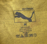 Puma Men's Swapping Partners Encouraged Yellow Short Sleeve Shirt Size Medium