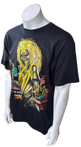 Anvil Men's Iron Maiden England North American Tour 2012 Black Shirt Size Large