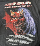Anvil Men's Iron Maiden England North American Tour 2012 Black Shirt Size Large