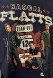 Anvil Men's Rascal Flatts Thaw Out Tour 2012 Black Short Sleeve Shirt Size Large