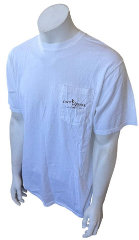Comfort Colors Men's Covey & Paddle The Lake Series White Shirt Size Large