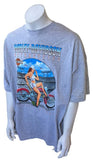 Murina Men's Harley Davidson Motorcycle Baseball Graphic Gray Shirt Size 3XL