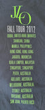Anvil Men's Jennifer Lopez JLO Fall Tour 2012 Black Short Sleeve Shirt Size 2XL
