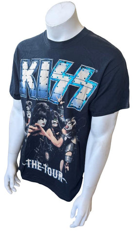 Gildan Men's Kiss The Tour 2012 Black Short Sleeve Shirt Size Large