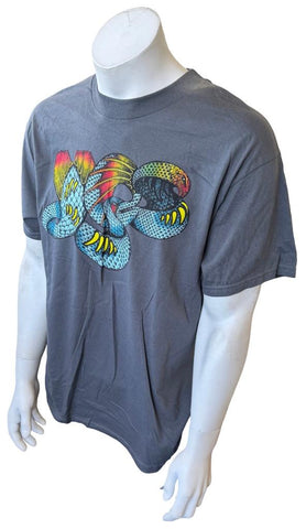 Alstyle Men's YES 2012 Tour Graphic Gray Short Sleeve Shirt Size Large