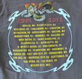 Alstyle Men's YES 2012 Tour Graphic Gray Short Sleeve Shirt Size Large