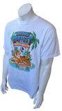 Anvil Jimmy Buffet Lounging At The Lagoon Tour 2012 Detroit White Shirt Size L