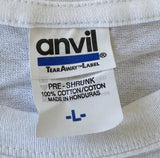 Anvil Jimmy Buffet Lounging At The Lagoon Tour 2012 Detroit White Shirt Size L