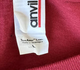 Anvil Men's Rod Stewart Tonight's The Night 2012 Graphic Red Shirt Size Large