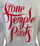 Anvil Men's Stone Temple Pilots Graphic White Short Sleeve Shirt Size Large