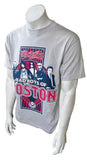 Alstyle Men's Aerosmith Bad Boys Of Boston Gray Short Sleeve Shirt Size Medium