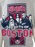 Alstyle Men's Aerosmith Bad Boys Of Boston Gray Short Sleeve Shirt Size Medium